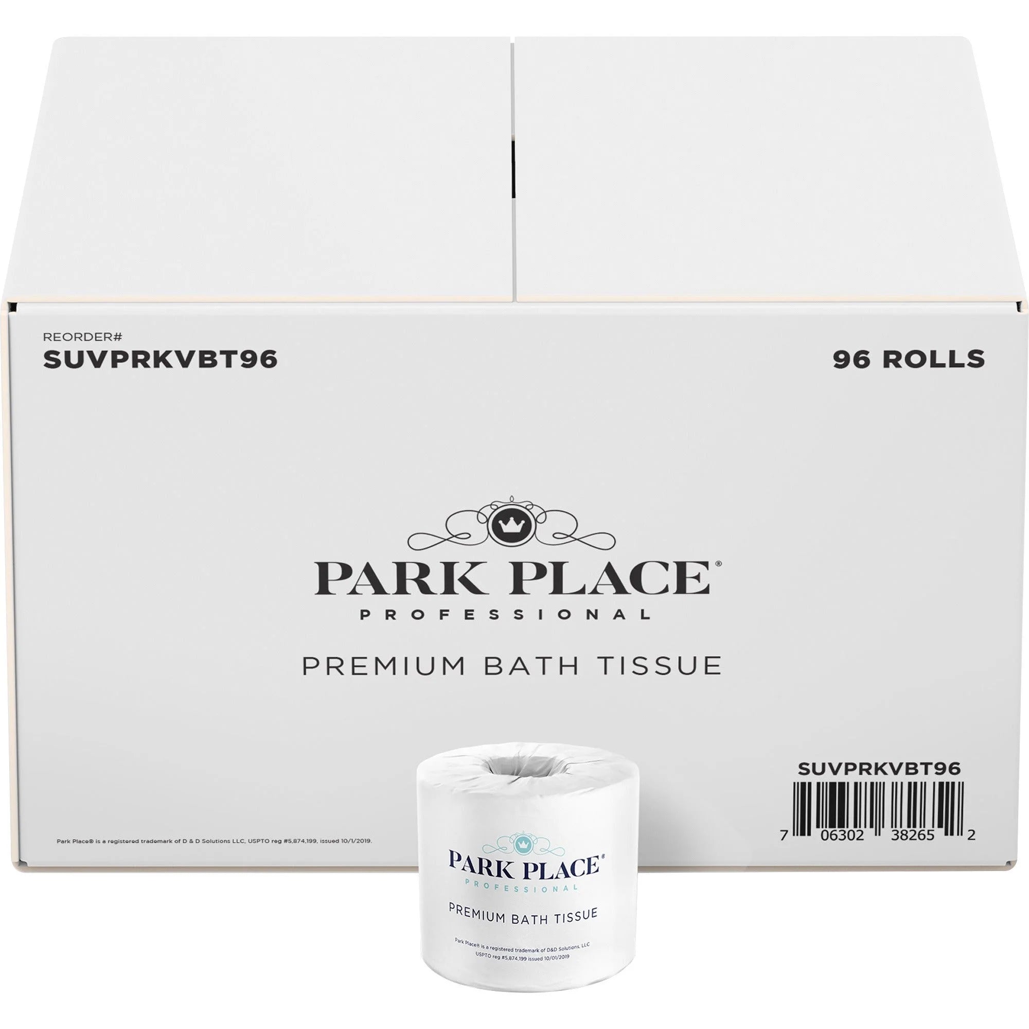 Park Place Premium Bath Tissue Rolls - 2 Ply 420 Sheets - White 96/Carton - Bathroom