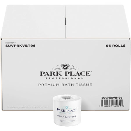 Park Place Premium Bath Tissue Rolls - 2 Ply 420 Sheets - White 96/Carton - Bathroom