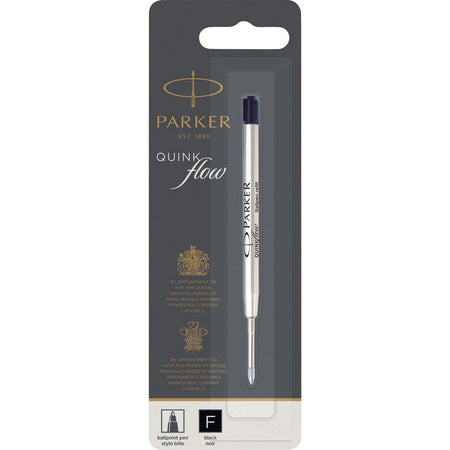 Parker Ballpoint Pen Refill: Fine Point Black Ink - Refills