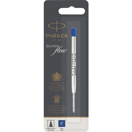 Parker Ballpoint Pen Refill: Fine Point Blue Ink - 1 Each - Refills