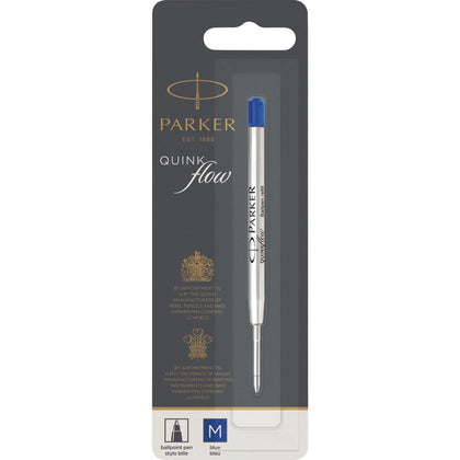 Parker Ballpoint Pen Refill: Medium Point Blue Ink - 1 Each - Refills