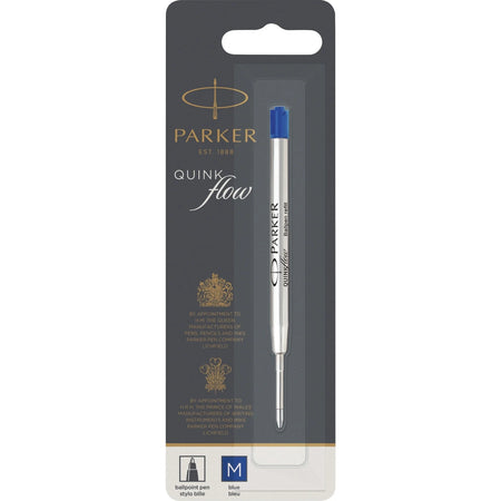 Parker Ballpoint Pen Refill: Medium Point Blue Ink - 1 Each - Refills