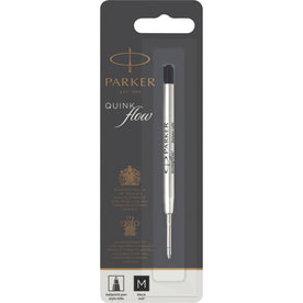 Parker Quinkflow Ballpen Refill: Medium Point Black Ink - Smooth Writing - Refills