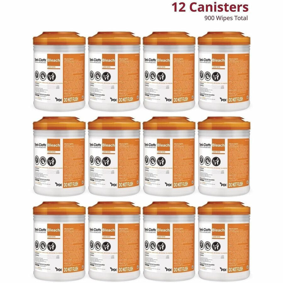 PDI Sani-Cloth Bleach Germicidal Wipes - Alternate-Image1