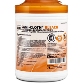 PDI Sani-Cloth Bleach Germicidal Wipes - 75 Tub - Cleaning