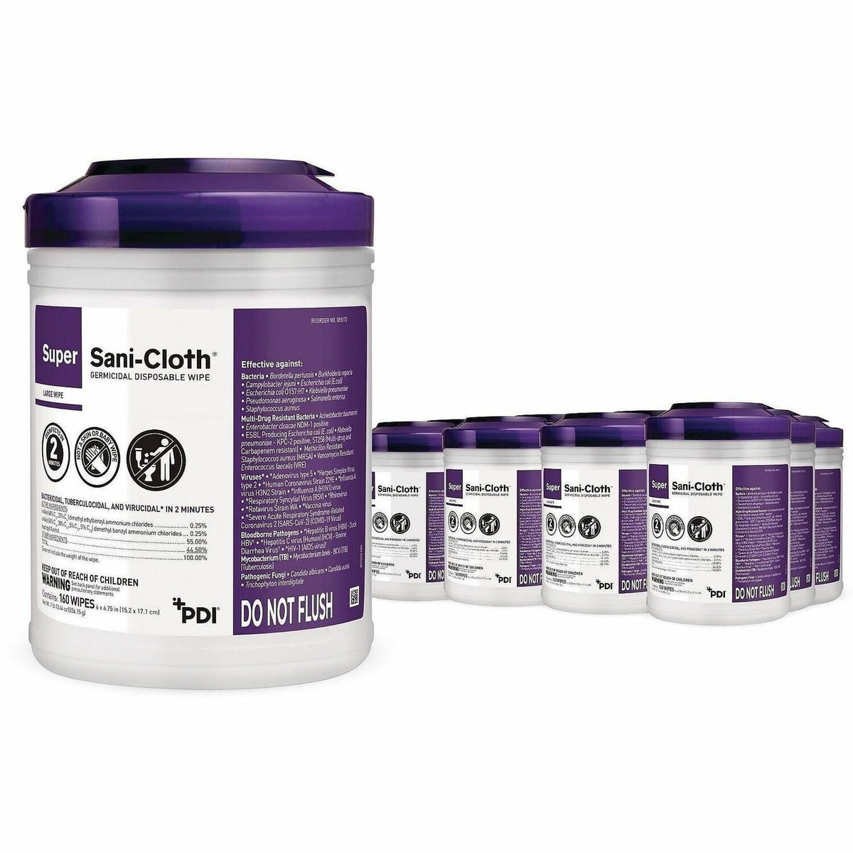 PDI Super Sani-Cloth Germicidal Disposable Wipe - 1500