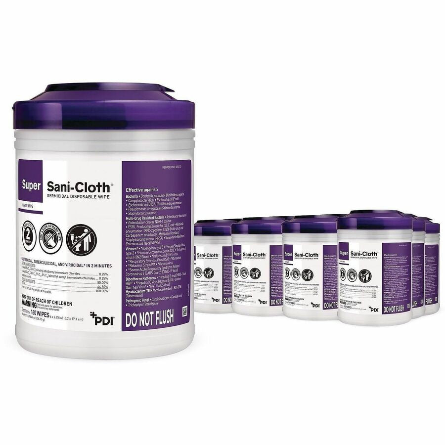 PDI Super Sani-Cloth Germicidal Disposable Wipe - Alternate-Image2