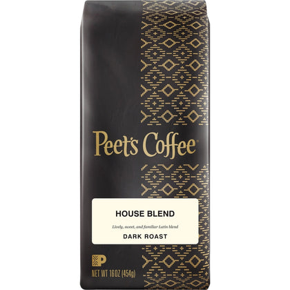 Peet’s Coffee™ House Blend Dark Roast - 16 oz Whole Bean - Coffee