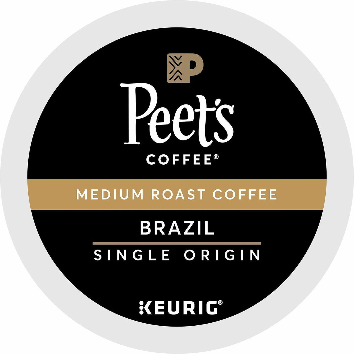 Peet’s Coffee K-Cup Brazil 22 / Box Medium for Keurig Brewer Brazilian (GMT2409)