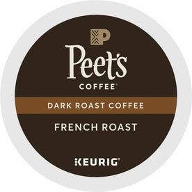Peet’s Coffee® K-Cup French Roast Coffee - Compatible with Keurig Brewer - Dark - 22 / Box