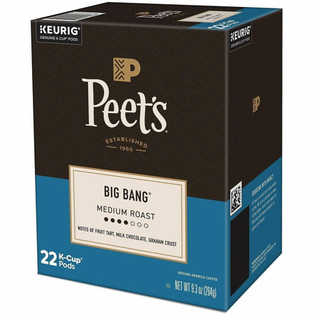 Peet’s Coffee® K-Cup Big Bang Coffee - Compatible with Keurig Brewer - Medium - 22 / Box