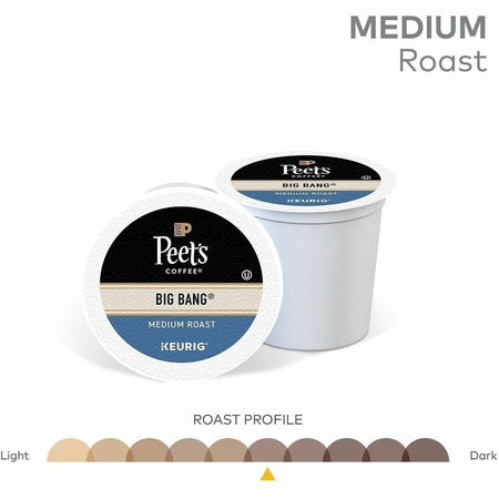 Peet’s Coffee® K-Cup Big Bang Coffee - Compatible with Keurig Brewer - Medium - 22 / Box