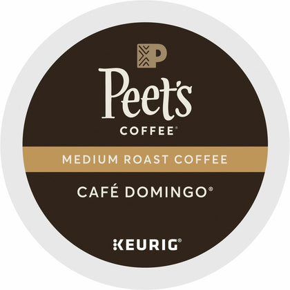 Peet’s Coffee® K-Cup Cafe Domingo: Medium Roast for Keurig - 22/Box - Coffee