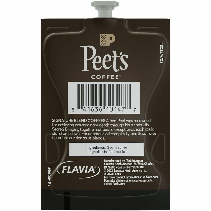 Peet’s Freshpack Cafe Domingo Coffee - Compatible with Flavia Aroma Barista Creation 600 500