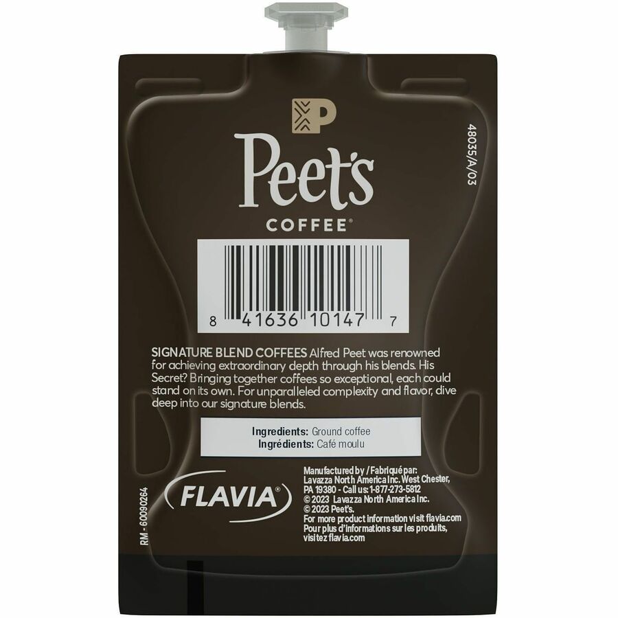 Peet’s Freshpack Cafe Domingo Coffee - Compatible with Flavia Aroma Barista Creation 600 500