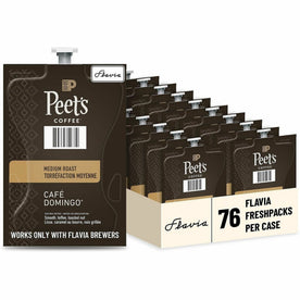 Peet’s Freshpack Cafe Domingo Coffee - Compatible with Flavia Aroma Barista Creation 600 500