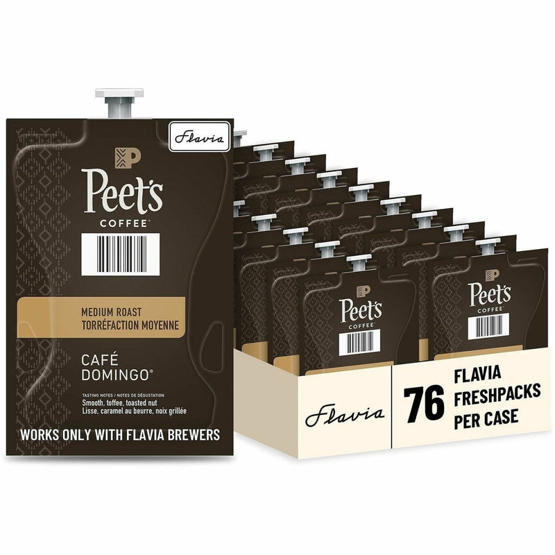 Peet’s Freshpack Cafe Domingo Coffee - Compatible with Flavia Aroma Barista Creation 600 500