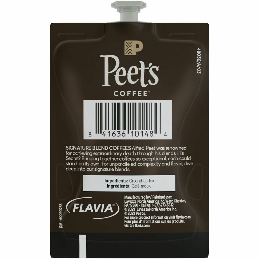 Peet’s Freshpack French Roast Coffee - Compatible with Flavia Aroma Barista Creation 600 500