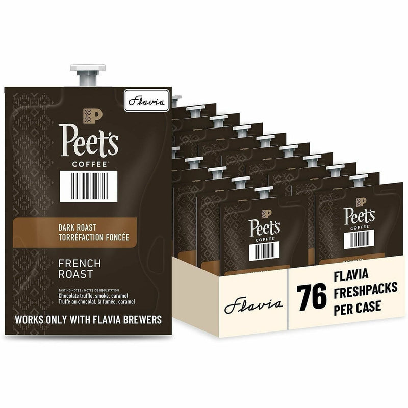 Peet’s Freshpack French Roast Coffee - Compatible with Flavia Aroma Barista Creation 600 500