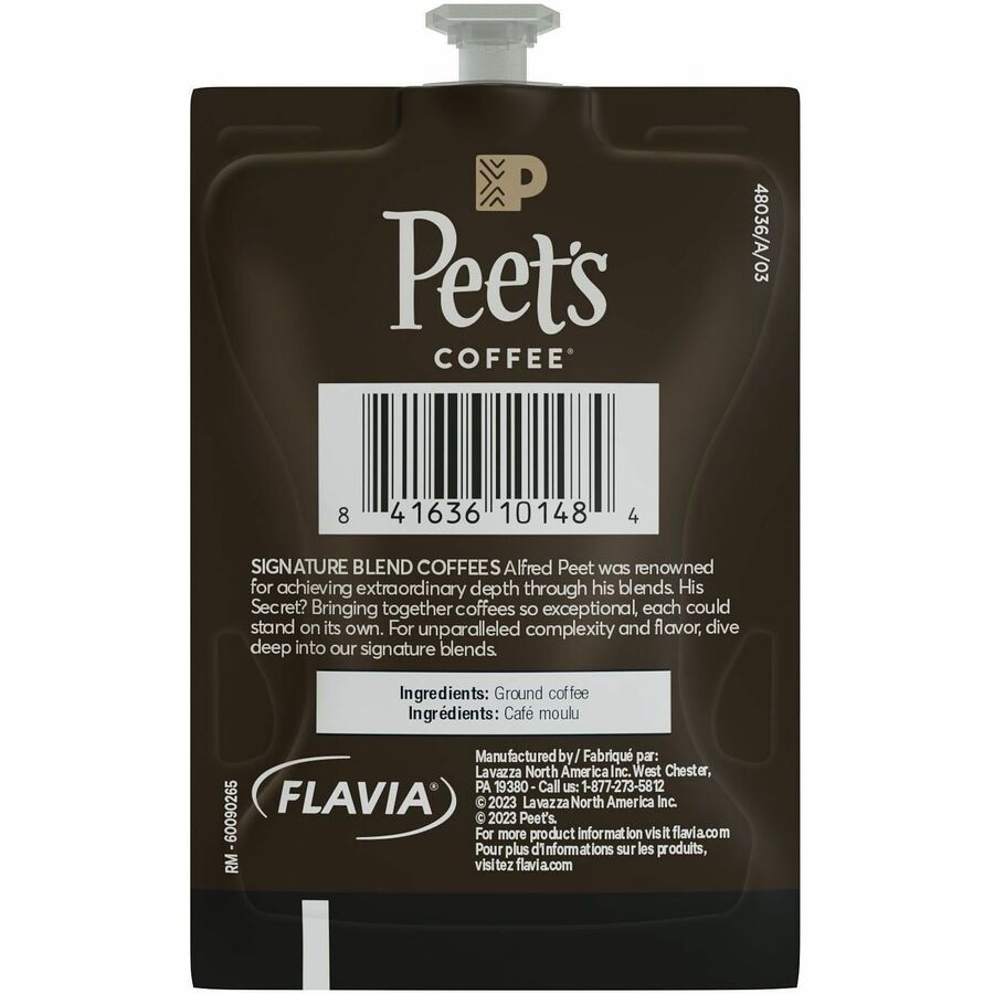 Peet’s Freshpack French Roast Coffee - Compatible with Flavia Aroma Barista Creation 600 500