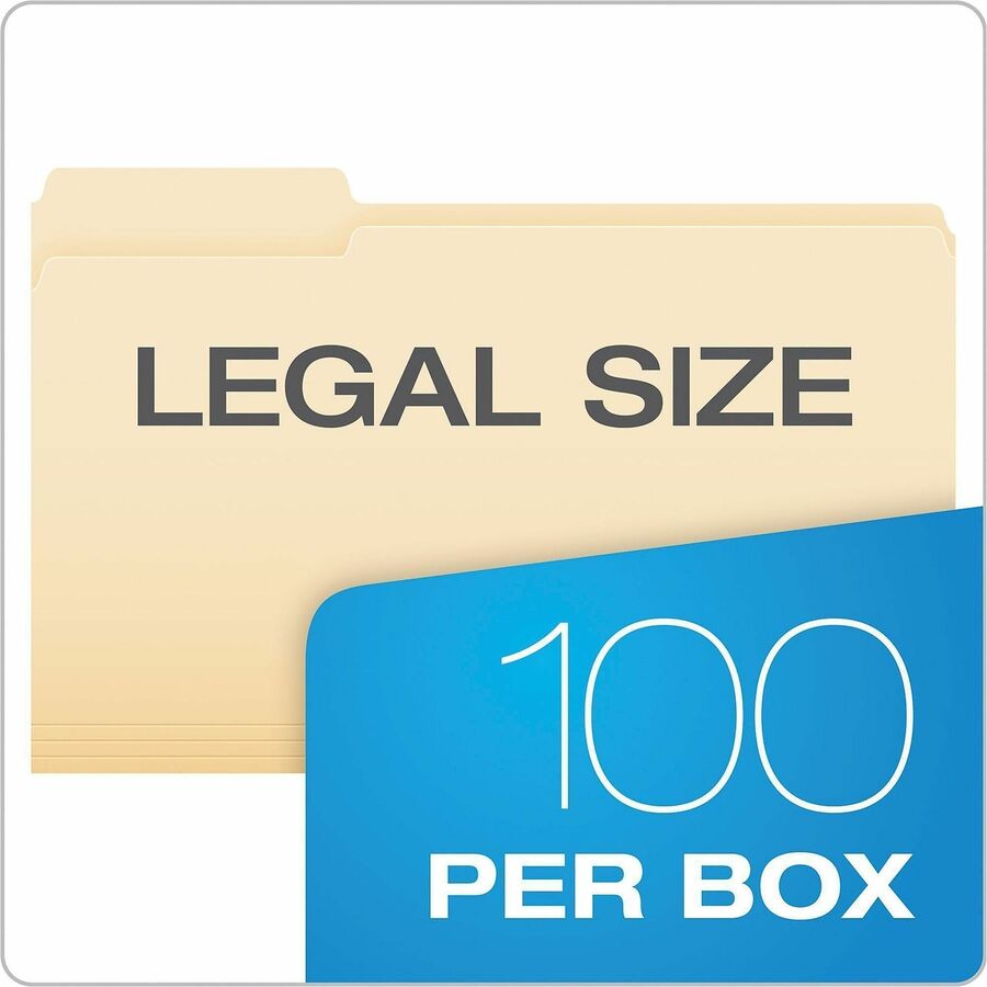 Pendaflex 1/3 Tab Cut Legal Top Tab File Folder - Alternate-Image4