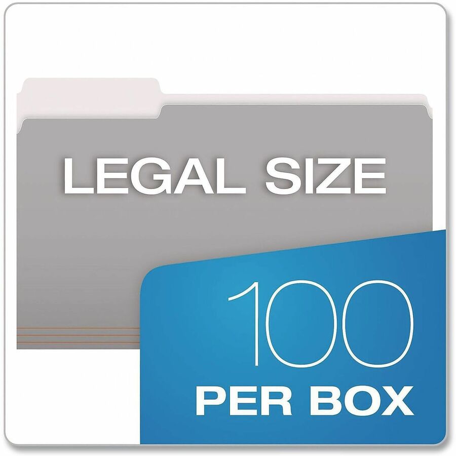 Pendaflex 1/3 Tab Cut Legal Top Tab File Folder - Alternate-Image2