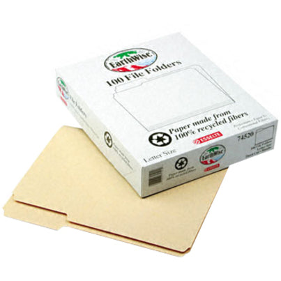 Pendaflex 1/3 Tab Cut Letter Recycled Top Tab File Folder - Alternate-Image2