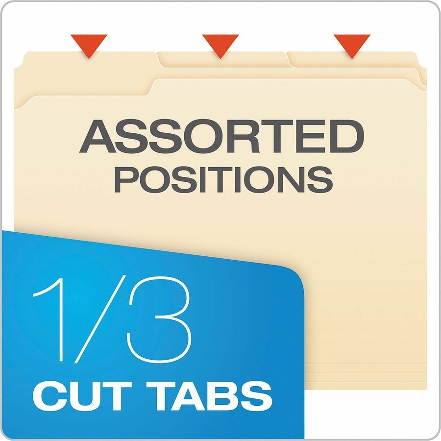 Pendaflex 1/3 Tab Cut Letter Top Tab File Folder - Alternate-Image3