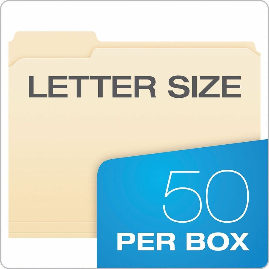 Pendaflex 1/3 Tab Cut Letter Top Tab File Folder - Alternate-Image6