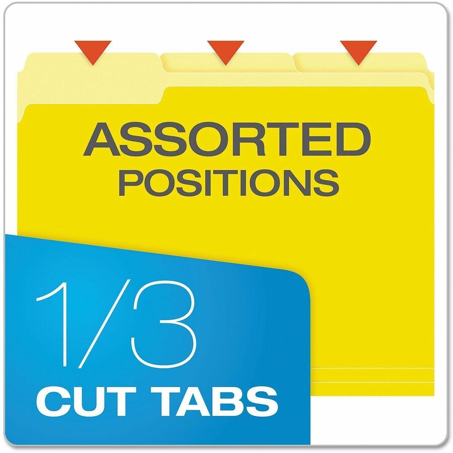 Pendaflex 1/3 Tab Cut Letter Top Tab File Folder - Alternate-Image1
