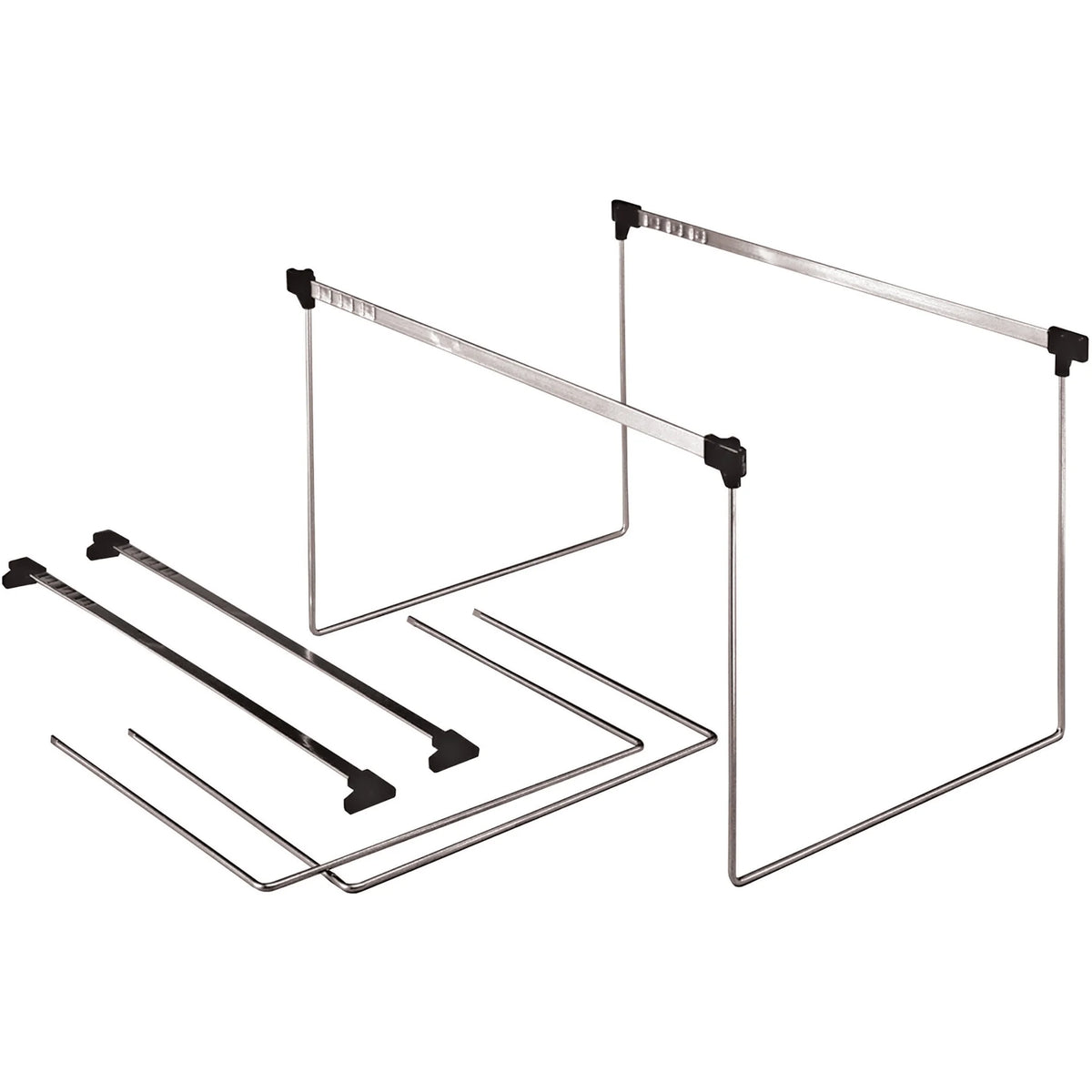 Pendaflex Actionframe Drawer File Frames: Letter Size Steel Stainless - 2/Box - Hanging Folders & Accessories