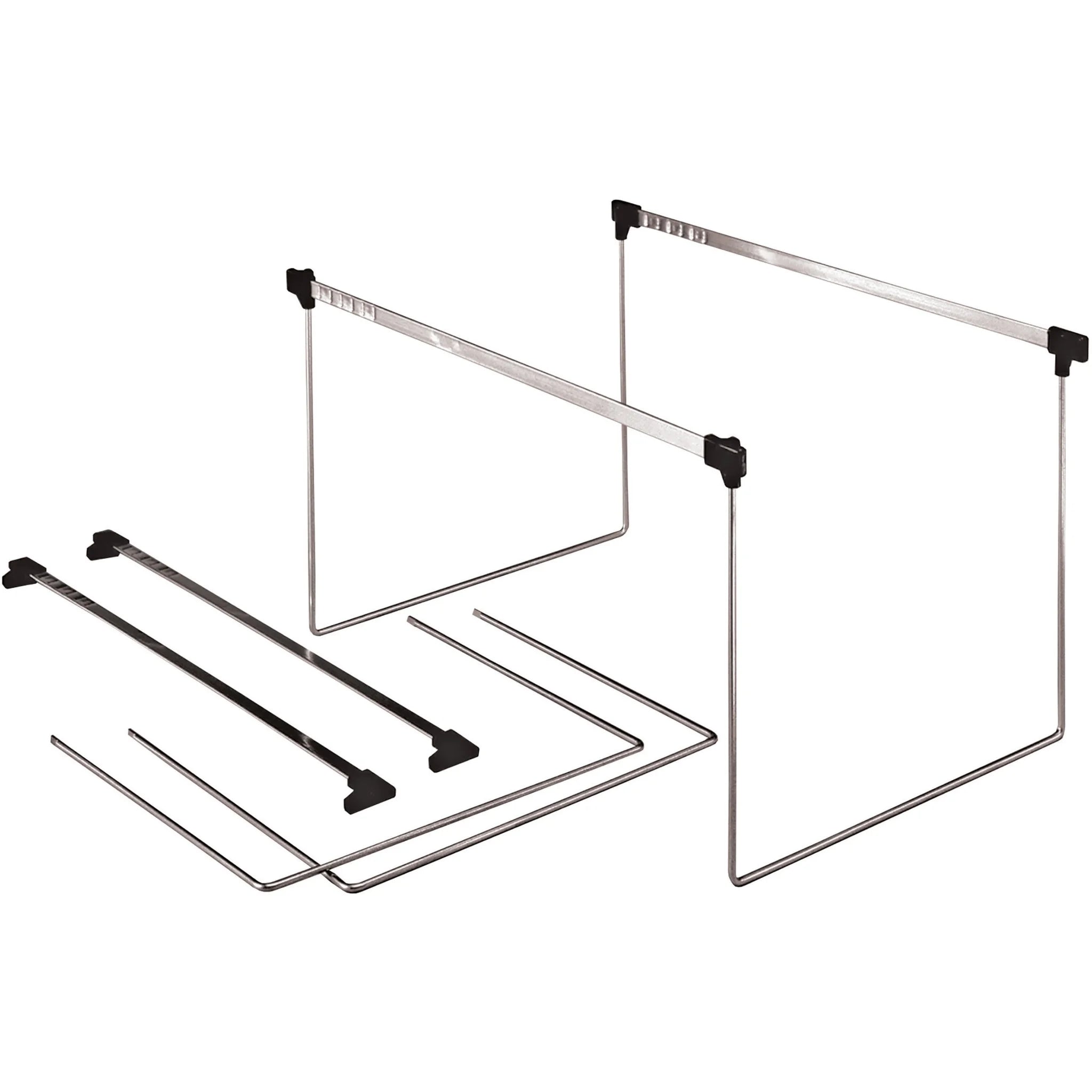 Pendaflex Actionframe Drawer File Frames: Letter Size Steel Stainless - 2/Box - Hanging Folders & Accessories