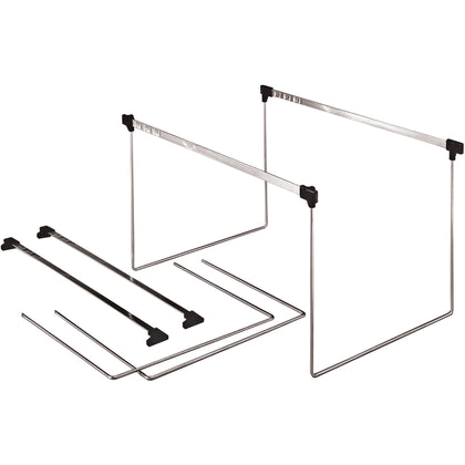 Pendaflex Actionframe Drawer File Frames: Letter Size Steel Stainless - 2/Box - Hanging Folders & Accessories