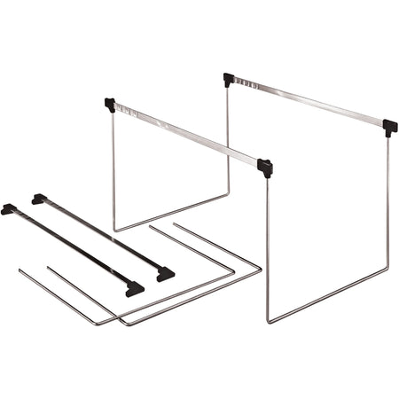 Pendaflex Actionframe Drawer File Frames: Letter Size Steel Stainless - 2/Box - Hanging Folders & Accessories