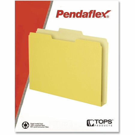 Pendaflex Double Stuff 1/3 Tab Cut Letter Top Tab File Folder - Alternate-Image1