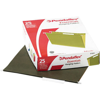 Pendaflex Essentials 1/5 Tab Cut Letter Recycled Hanging Folder - Alternate-Image2