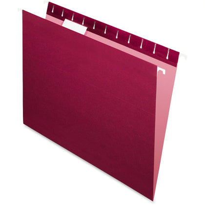 Pendaflex Essentials Hanging Folders - Burgundy - 25/Box - & Accessories