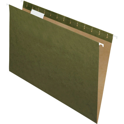 Pendaflex Essentials Legal Hanging Folders - 1/5 Tab Cut - Standard Green - 25/Box - & Accessories