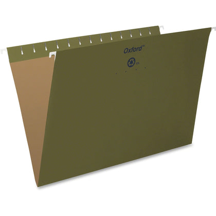 Pendaflex Essentials Legal Recycled Hanging Folders - Standard Green - 25/Box - & Accessories