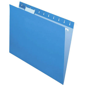Pendaflex Essentials Recycled Hanging Folders - Blue - 25/Box - & Accessories