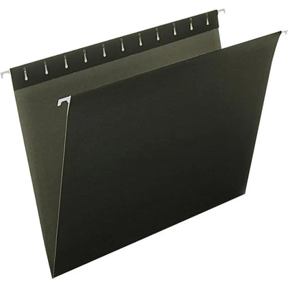 Pendaflex Essentials Recycled Hanging Folders - Letter Size - Black - 25/Box - & Accessories