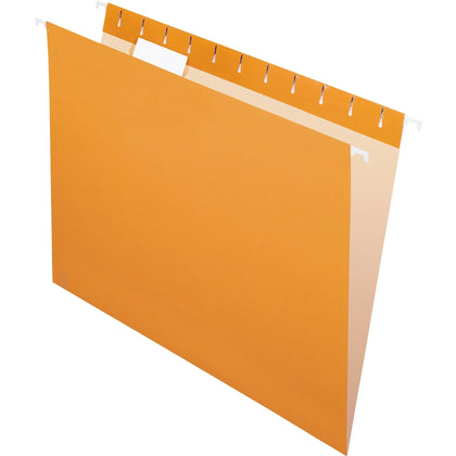 Pendaflex Essentials Recycled Hanging Folders - Letter Size - Orange - 25/Box - & Accessories