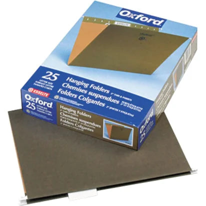 Pendaflex Essentials Recycled Hanging Folders - Standard Green - 25/Box - & Accessories