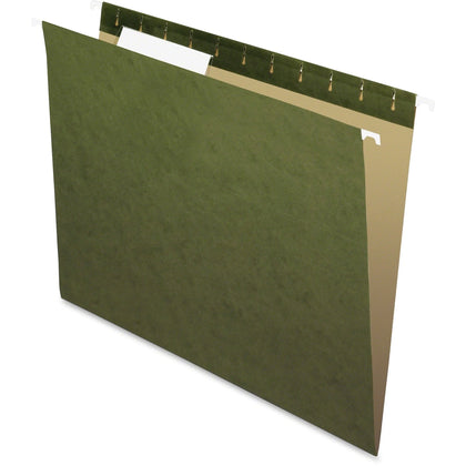 Pendaflex Essentials Recycled Hanging Folders - Standard Green - 25/Box - & Accessories