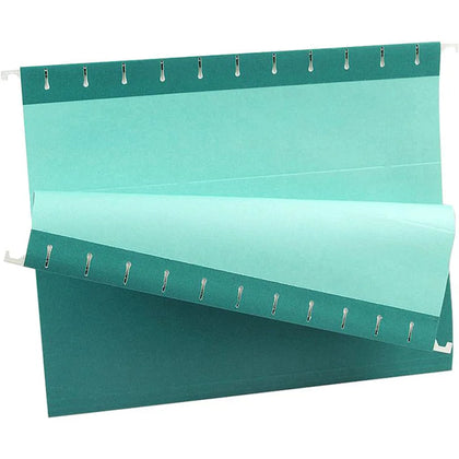 Pendaflex Essentials Recycled Hanging Folders - Teal - 25/Box - & Accessories