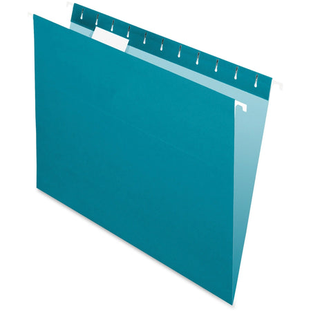 Pendaflex Essentials Recycled Hanging Folders - Teal - 25/Box - & Accessories