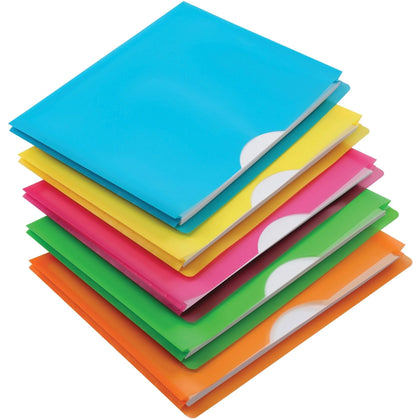 Pendaflex File Jacket: Assorted Colors - Pack of 5 - Filing Jackets & Pockets