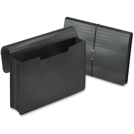 Pendaflex Legal Expanding File - 5 1/4’’ Folder Capacity - 8 1/2’’ x 14’’ - Expansion - Plastic - Black - Files