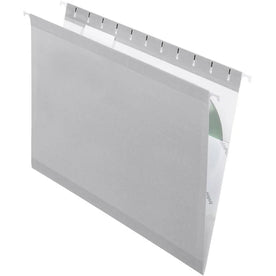 Pendaflex 1/5 Tab Cut Legal Recycled Hanging Folder - 8 1/2’’ x 14’’ - Internal Pocket(s) - 11 pt. - Gray - Folders &