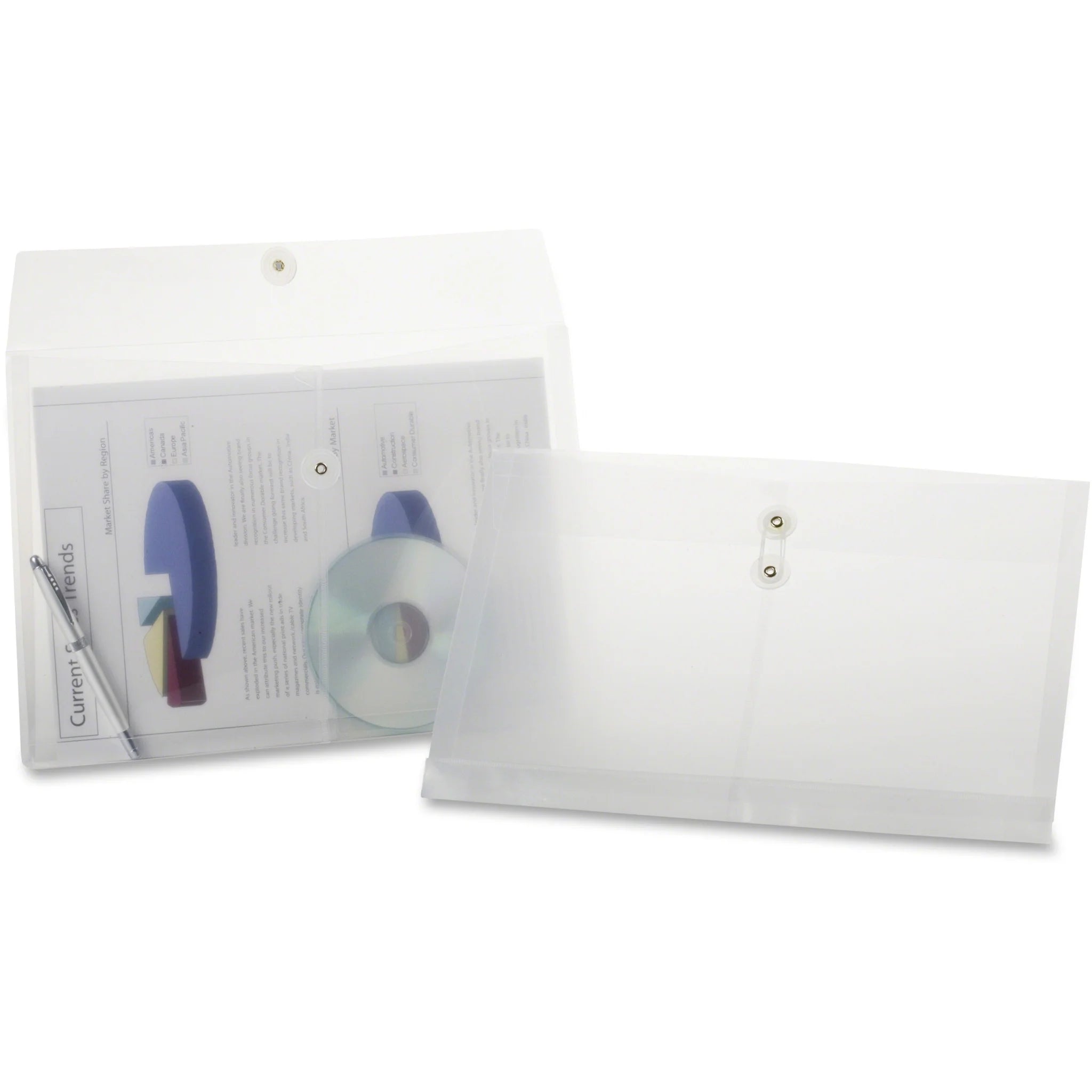 Pendaflex Legal Presentation Folder: Clear Durable 200 Sheets Capacity - Poly Envelopes